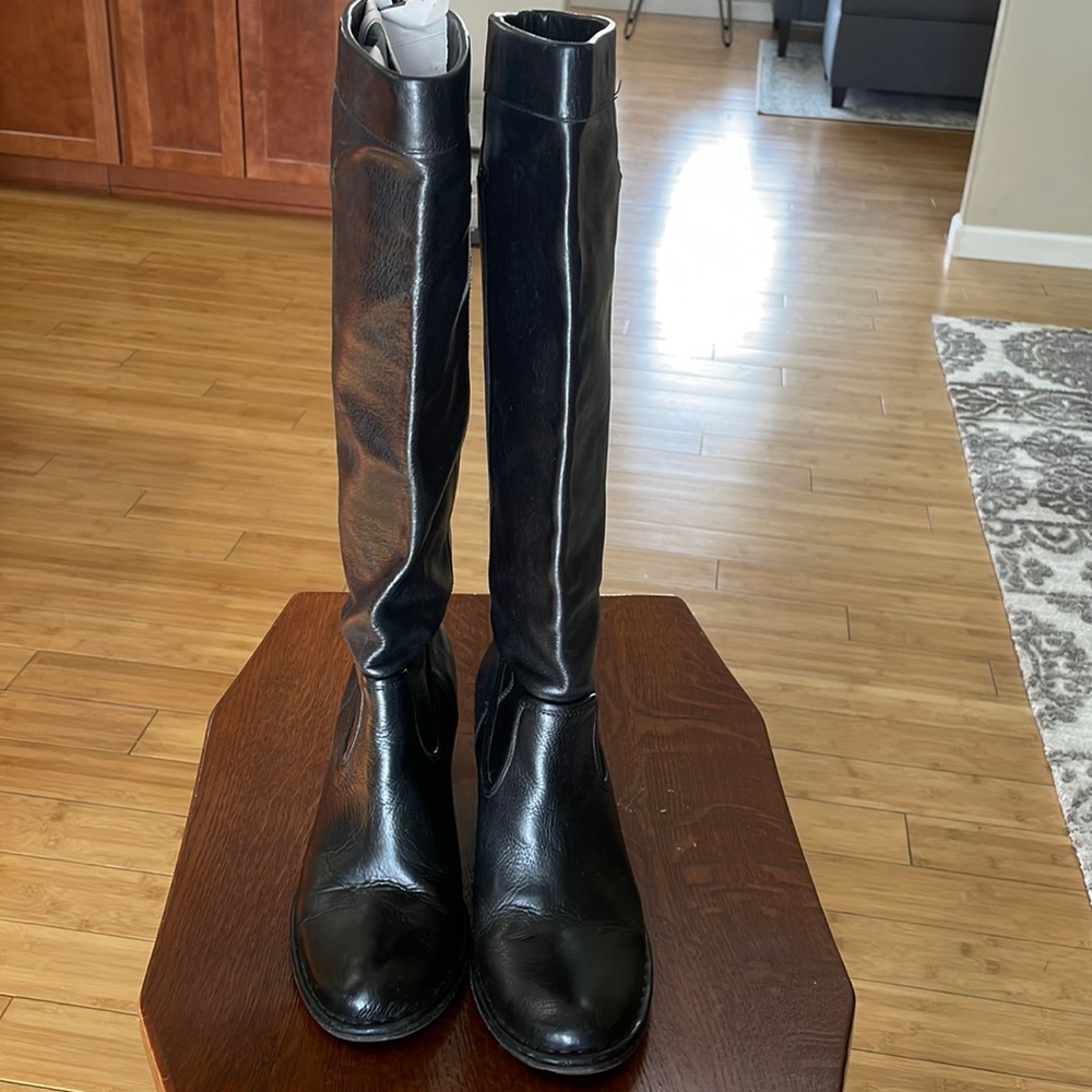 FRYE Black 77423 RORY SCRUNCH BOOTS.  SIZE 6 - GREAT CONDITION!